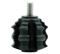ZFFOZZ Palla Stabilizzatrice per Arco Impilabile - Riduttore di Urto, Barra di Bilanciamento, Smorzatore di Vibrazione e Silenziatore per Caccia con Arco Recurve e Compound(Black)