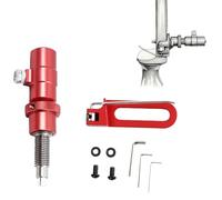 ZFFOZZ Poggiafreccia Magnetico in Metallo con Cuscinetto Laterale, Set di Tiro con L'Arco Regolabile per Archi Ricurvi, Lavorato a CNC per Un Tiro Stabile(Red)