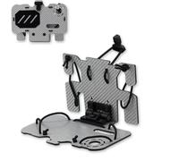 ZFFOZZ Supporto per Telefono Molle Nascosto, Supporto per Attrezzatura Tattica Migliorato con Cinturino Elastico Adatto a Schermi da 4,7"-6,8"(Gray)