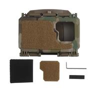 ZFFOZZ Supporto per Telefono, Piastra per Gilet Molle, Supporto per Telefono, Custodia per Attrezzatura da Esterno, sgancio rapido, Schermo Ribaltabile da 4,7" a 6,7"(CP)