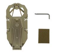 ZFFOZZ Supporto per Telefono Rotante Molle 90, Supporto per Piastra di Montaggio per Telefono Cellulare Universale Pannello di Navigazione per Schermi(Tan)