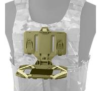 ZFFOZZ Supporto tattico Molle per tavola di Navigazione piegata, Attacco per Gilet con Supporto per Telefono, Piastra portante per 8,89 cm x 17,15 cm e 1,74 cm(Green)
