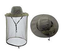 ZffXH 1/2 PCS Cappelli per Insetti da zanzara, Cappello da Pesca Safari con Rete in Rete per Il Viso, Apicoltore Apicoltore Velo per Uomo Donna