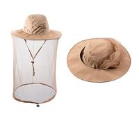 ZffXH 1/2 PCS Cappelli per Insetti da zanzara, Cappello da Pesca Safari con Rete in Rete per Il Viso, Apicoltore Apicoltore Velo per Uomo Donna