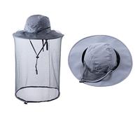 ZffXH 1/2 PCS Cappelli per Insetti da zanzara, Cappello da Pesca Safari con Rete in Rete per Il Viso, Apicoltore Apicoltore Velo per Uomo Donna