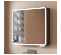 ZFGOJNBH Mobiletto Specchio da Bagno Intelligente antiappannamento con Illuminazione e Ripiani Mobiletto Specchio da Parete per un'immagine nitida Bianco Dimensioni: Piccolo
