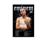 ZFHK Eminem, poster decorativo da parete con Marshall Mathers, decorazione artistica da parete per camera da letto, 20 x 30 cm, senza cornice