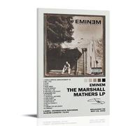 ZFHK Poster con copertina di album di The Marshall Mathers Eminem, decorazione artistica da parete per camera da letto, 40 x 60 cm, con cornice