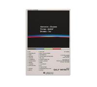 ZFHSFZ Damso QALF - Tela per pittura a olio con simbolo dell'infinito, impermeabile, decorazione da parete per bagno, cucina, dormitorio, poster staccabile, nessun residuo, facile da pulire, 40 x 60