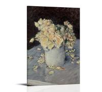 ZFHSFZ Gustave Caillebotte - Tela per pittura a olio, decorazione da parete, impermeabile, per bagno, cucina, dormitorio, poster staccabile, nessun residuo, facile da pulire, 40 x 60 cm, con cornice