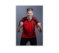 ZFHSFZ Kevin De Bruyne - Tela per pittura a olio, decorazione da parete, impermeabile, per bagno, cucina, dormitorio, poster staccabile, nessun residuo, facile da pulire, 60 x 90 cm, senza cornice