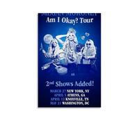 ZFHSFZ Megan Moroney Am I Okay, tela per pittura a olio, decorazione da parete, impermeabile, per bagno, cucina, dormitorio, poster staccabile, nessun residuo, facile da pulire, 50 x 75 cm, senza