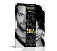 ZFHSFZ Silver Linings Playbook 2012 - Tela per pittura a olio, decorazione da parete, impermeabile, per bagno, cucina, dormitorio, poster staccabile, nessun residuo, facile da pulire, 40 x 60 cm