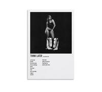 ZFHSFZ Tate McRae Think Later - Tela per pittura a olio, decorazione da parete, impermeabile, per bagno, cucina, dormitorio, poster staccabile, nessun residuo, facile da pulire, 40 x 60 cm, senza