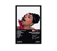 ZFHSFZ Tela decorativa da parete con motivo Mariah The Scientist to be Eaten Alive, impermeabile, per bagno, cucina, dormitorio, staccabile, nessun residuo, facile da pulire, 20 x 30 cm, senza cornice