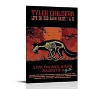 ZFHSFZ Tyler Childers Live on Red Barn Radio I & II panno per pittura a olio decorazione da parete impermeabile, per bagno, cucina, dormitorio, poster staccabile, nessun residuo, facile da pulire, 50
