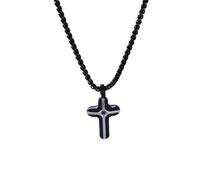 ZFHTJEKNCS collana a forma di croce per uomini, stile classico, semplice e alla moda, disponibile per l'Europa e l'America transfrontaliere