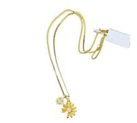 ZFHTJEKNCS Collana Colorata di Girasole Takashi Murakami con fiori micro-pavate, intera, rotabile, disponibile