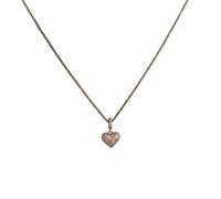 ZFHTJEKNCS Collana doppia fronte in Cuore d'Amore Toni Rosa Dolce e Fresca Delicata Luce Delicata Stile Gentile Femminile