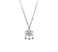 ZFHTJEKNCS Collana Lock Your Love Forever Long Life Lock Pendente Temperamento Vintage Catena Ossa Regalo per mamma e fidanzata durante le feste