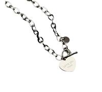 ZFHTJEKNCS Collana punk metal con un cuore freddo per le donne; un accessorio cool e alla moda per il collo; Trendsetter hip-hop.