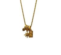 ZFHTJEKNCS Collana virale con il mito delle stelle e della luna per donne con abbellimenti di girasole, ciondolo fai-da-te a cuore di luce lunare con piccole stelle.