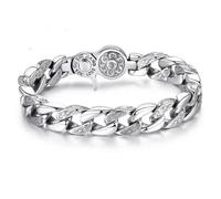 ZFHTJEKNCS Mantra a Sei Caratteri per Braccialetti Uomini: rotabile, Potente, Individuale, Elegante e retrò per Uomini Exquisite e Elegante