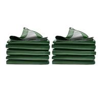 ZFIHAV 1/2pcs Grande Telone Heavy Duty Ispessito Telo Impermeabile Copertura della Pioggia Multiuso Giardino Esterno Tende da Campeggio Auto Ripari for Il Sole(4 x 5m 2pcs)