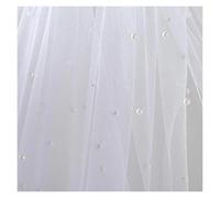 ZFIHAV 3 Pezzi Runner da Tavolo in Tulle tovaglia di Tulle Perlato Tessuti for Velo da Sposa for Decorazioni for la tavola da Dessert con Arco Nuziale(White,75x300cm)