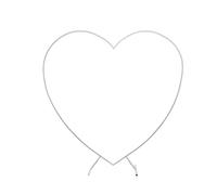 ZFIHAV Arco Nuziale Kit Arco a Cuore in Metallo, Supporto for a for Matrimonio, Cornice ad a Colonna d'Amore for, Sposa(White)