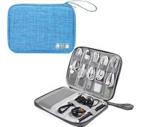 ZFIHAV Borsa Organizer Per Cavi 1PC borsa di archiviazione digitale portatile gadget impermeabile custodia for cavi organizzatore dispositivi elettronici accessori confezione forniture(Sky Blue C)