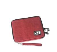 ZFIHAV Borsa Organizer Per Cavi Custodia For Cavi A Doppio Strato Caricabatterie Auricolari Gadget Organizer Digitale(A-L-red)
