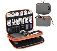 ZFIHAV Borsa Organizer Per Cavi Custodia For Cavi A Doppio Strato Caricabatterie Auricolari Gadget Organizer Digitale(B-M-gray)