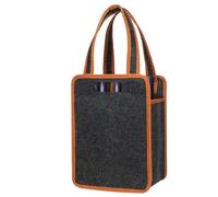 ZFIHAV Borsa Per Vino 2 Pezzi Borsa Da Viaggio In Feltro For Bottiglie Di Vino Design Con Maniglia Portabottiglie Barbecue Campeggio Picnic