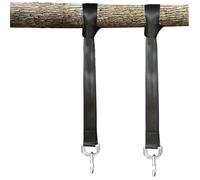 ZFIHAV Cinghie per Altalena 4 Pezzi, Un Paio di Cinghie for Amaca, Kit Sospensione for Altalena, Campeggio, capacità carico 350 kg, moschettone in Corda, Cintura for da Escursionismo all'aperto