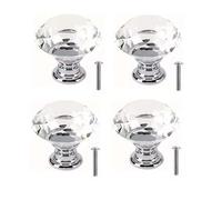 ZFIHAV Cristallo con design a forma di diamante da 8 pezzi 30 mm Per Credenze, Mobile Bagno