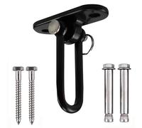 ZFIHAV Ganci per Altalene 2 Pezzi Ganci girevoli rotanti for Altalena Piastra fissata al soffitto for carichi Pesanti for Veranda Borsa Sedia sospesa Amaca Trapezio(Model 3)