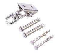 ZFIHAV Ganci per Altalene Kit di Sospensione for Amaca Girevole in Acciaio Inossidabile da 2 Pezzi. Ganci Resistenti. Rotazione Che previene l'attrito del Metallo. Adatto