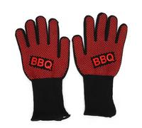 ZFIHAV Guanti Barbecue 1 Paio 800 Gradi Resistenti al Calore Guanti antincendio ignifugo Antiscivolo griglia ignifuga Forno a microonde Barbecue Cottura Protezione delle Mani