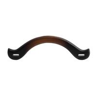 ZFIHAV Manico della Borsa in Legno 4 Manici ad Arco in Rattan, for Borsa da Spiaggia, in Paglia, a Forma di U, in Legno, all'Uncinetto per Borse(Dark Brown)