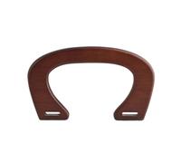 ZFIHAV Manico della Borsa in Legno 4 Pezzi di Manico in Legno for Borsa a Tracolla, all'Uncinetto, da Spiaggia per Borse(Dark Brown)