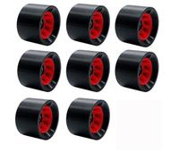 ZFIHAV Ruote for Pattini a rotelle da 8 pacchi Skate con Cuscinetti for Pattinaggio all'aperto o Accessori for Skateboard per Pattini(Black Red)