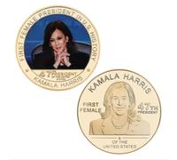 ZFJHALOEP Monete Commemorative della Prima Presidente Donna Kamala Harris, medaglia in Metallo della Sfida del vicepresidente degli Stati Uniti