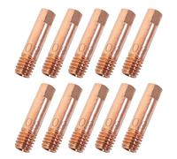 ZFKXGS 10PZ 0,9MM Consumabili MIG MAG 15AK Accessori Ugelli Gas M6 Punta Guidafilo Ugello Saldatrice Filo Punta Di Contatto in Rame Suggerimenti Per I Contatti Di Saldatura per Torcia 15AK MIG MAG
