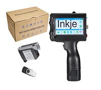 ZFM6 - Etichettatrice portatile per stampante portatile da 12,7 mm, con schermo touch LED HD da 4,3", uso per codice QR codice a barre Data Logo Stampa in lotti su vetro e plastica
