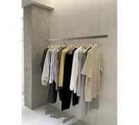 Zfmnoyev Appendiabiti Da Soffitto Regolabile In Altezza, Appendiabiti In Metallo Da Soffitto, Scaffale Organizer Per Abiti, Ideale Per Negozi, Centri Commerciali E Camere Da Letto(Silver,240 cm)