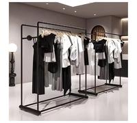 Zfmnoyev Appendiabiti Da Terra A Doppio Palo, Attaccapanni In Metallo Resistente, Appendiabiti Per Negozi Di Abbigliamento, Facile Da Montare, Per Showroom E Negozi Di Articoli(150x53x135 cm)