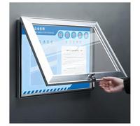 Zfmnoyev Bacheca Da Parete Per Esterni In Lega Di Alluminio, Bacheca Con Serratura Resistente Alle Intemperie, Bacheca Chiusa, Per Scuola, Ufficio, Aula(60x80 cm)