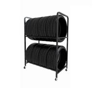 Zfmnoyev Carrello Porta-pneumatici Mobile, Carrello Mobile Con 4 Ruote, Porta-pneumatici Per Auto, Per Garage, Cantine, Officine, Officine Di Riparazione(110x45x140 cm)