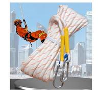 Zfmnoyev Corda da Arrampicata per Esterni, Corda da Arrampicata Statica in Poliestere Intrecciato, Corda di Sicurezza con Anima in Acciaio, Corda da Discesa in Corda Doppia(18mm Thick,Length-40m)